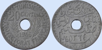 20 Centimes 1945